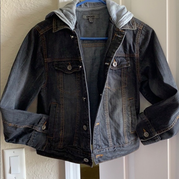 DKNY hooded jeans jacket. - Picture 2 of 6